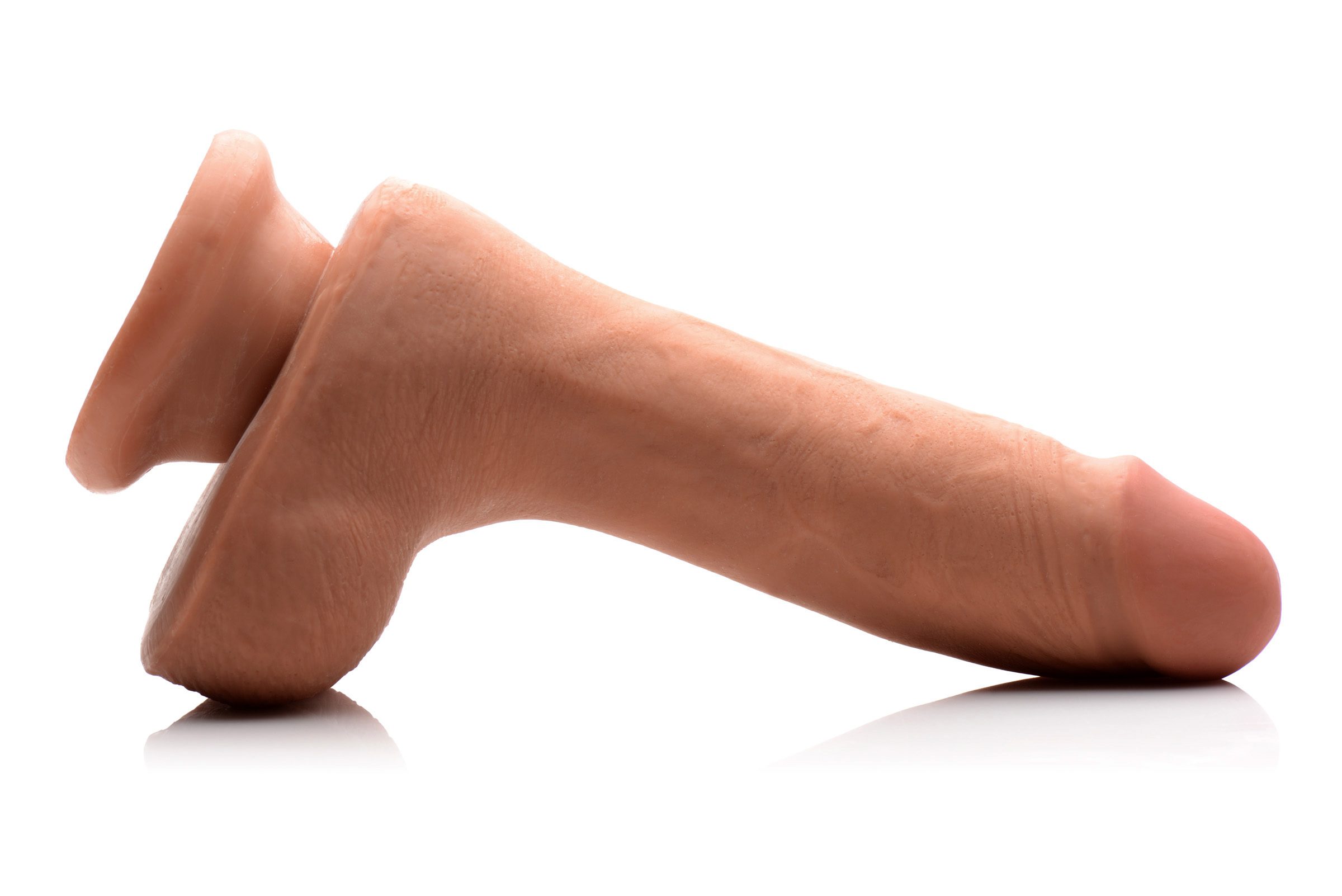 7 Inch Ultra Real Dual Layer Suction Cup Dildo- Medium Skin Tone - Image 2