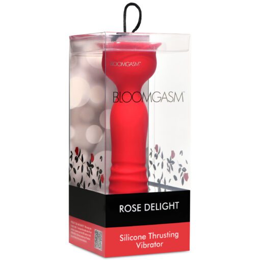 Rose Delight Silicone Thrusting Vibrator - Image 7