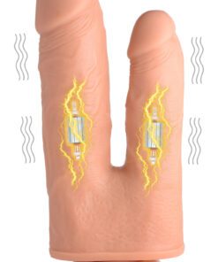 Vibrating and Rotating Remote Control Silicone Double Dildo