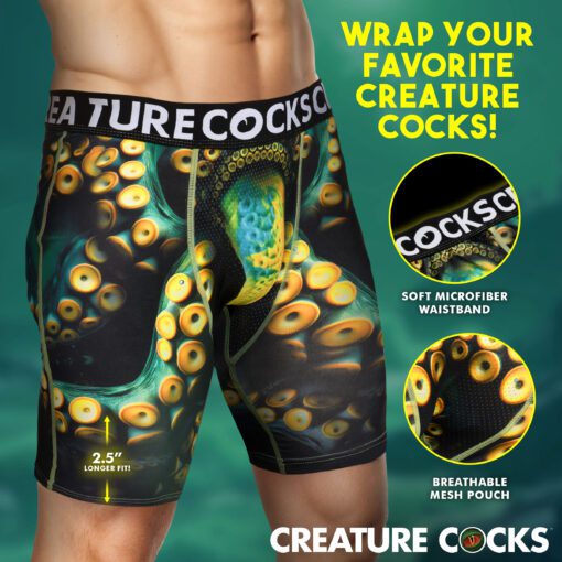 Creature Wear Monstropus Tentacled Monster Boxer Shorts - Small - Image 3
