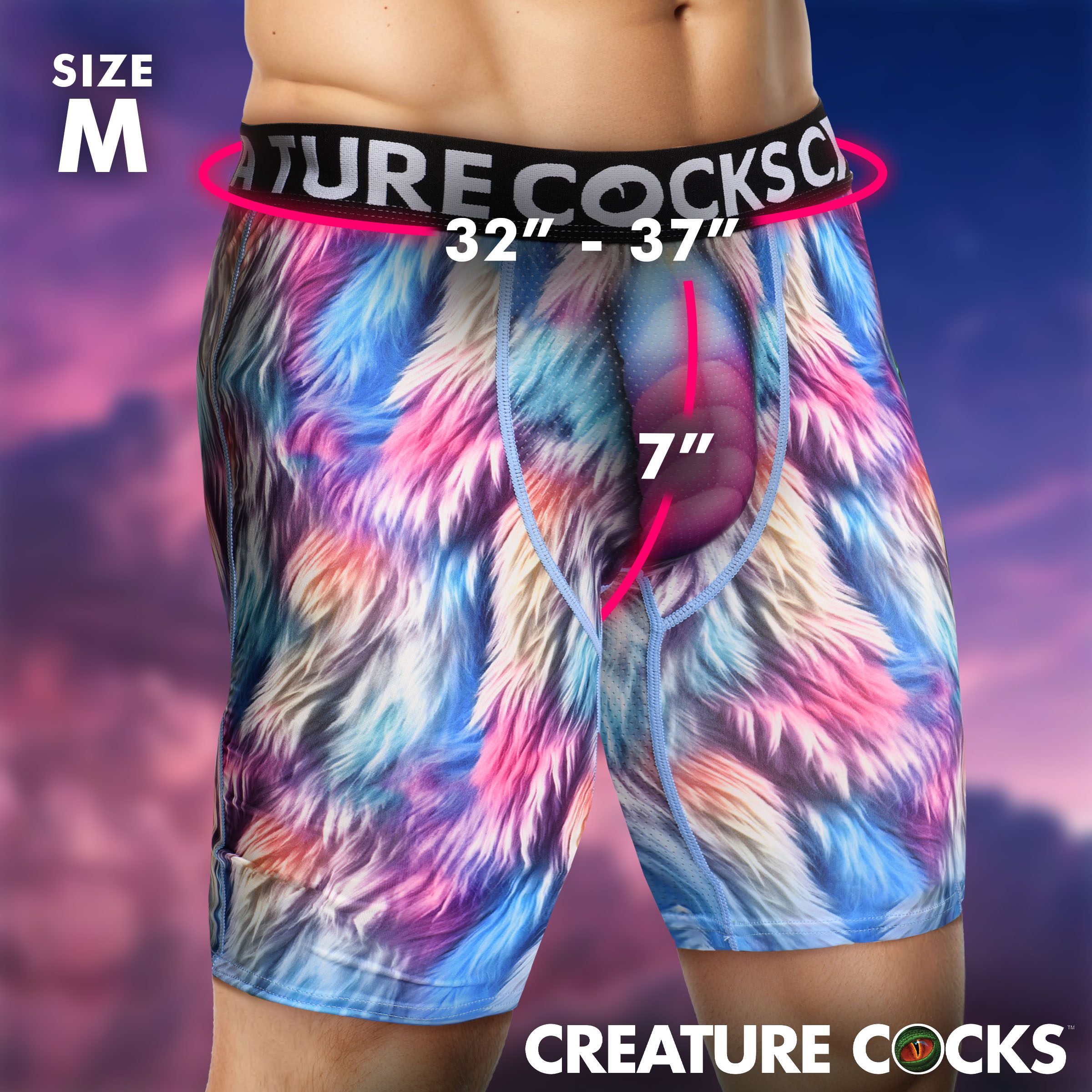 Creature Wear Mystique Unicorn Boxer Shorts - Medium - Image 5