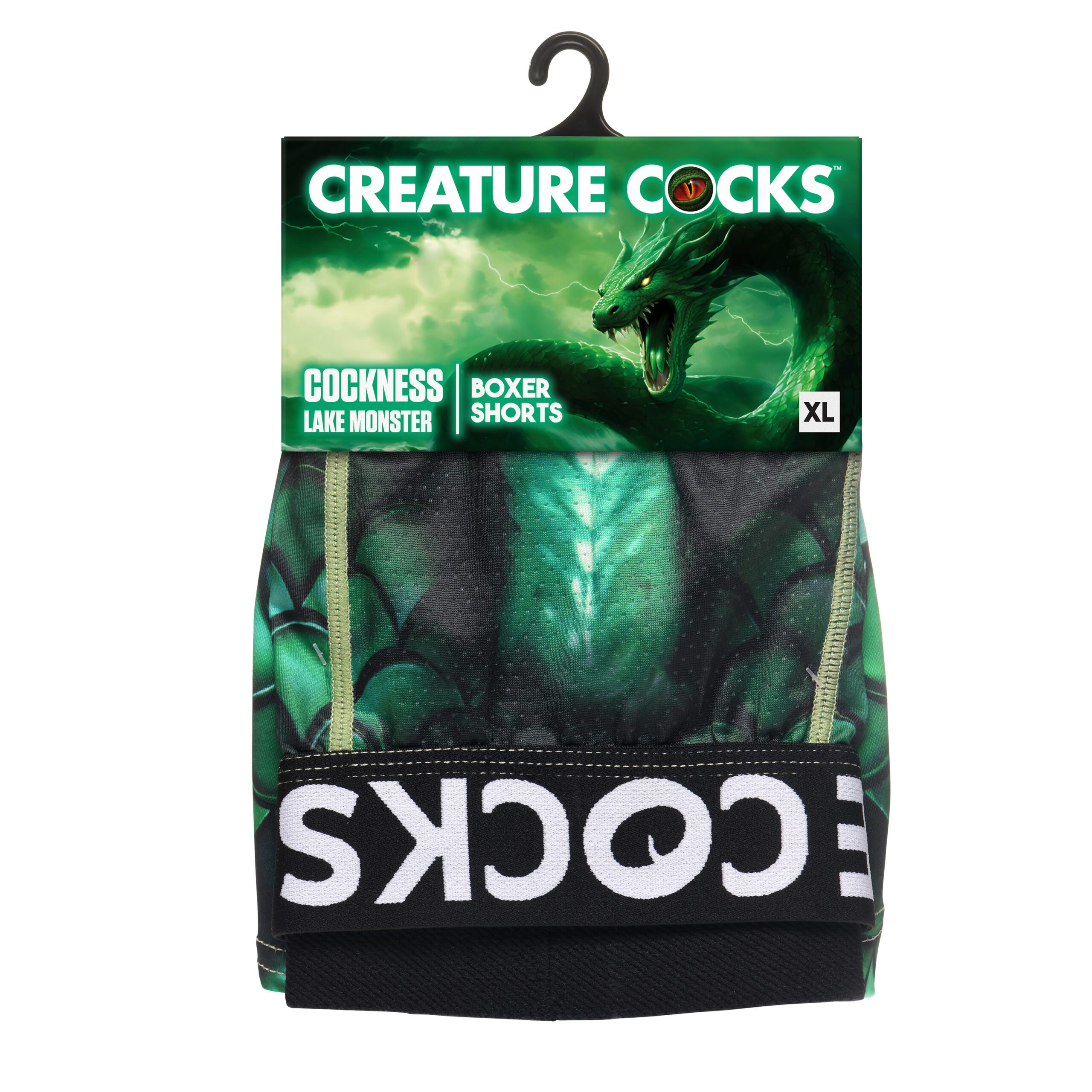 Creature Wear Cockness Monster Lake Creature Boxer Shorts - X-Large - Image 7