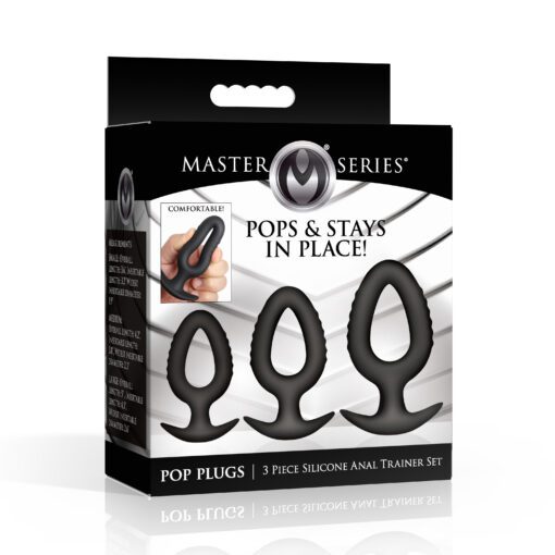 Pop Plugs 3 Piece Hollow Silicone Anal Trainer Set - Image 7