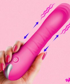 New Thrusting Silicone Dildo - Pink