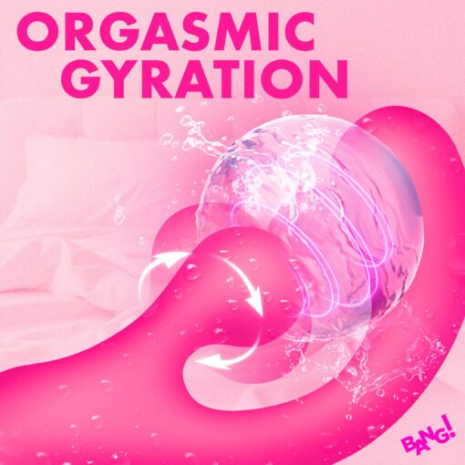 Gyro Rabbit Silicone Vibrator - Pink - Image 3