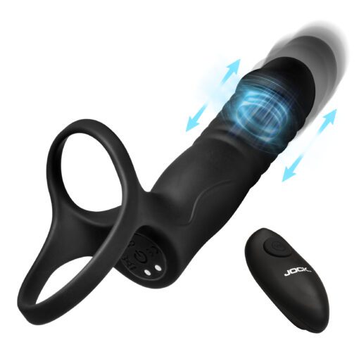 Double Thrust Thrusting & Vibrating Double Penetration C-Ring w/ Remote - Image 5