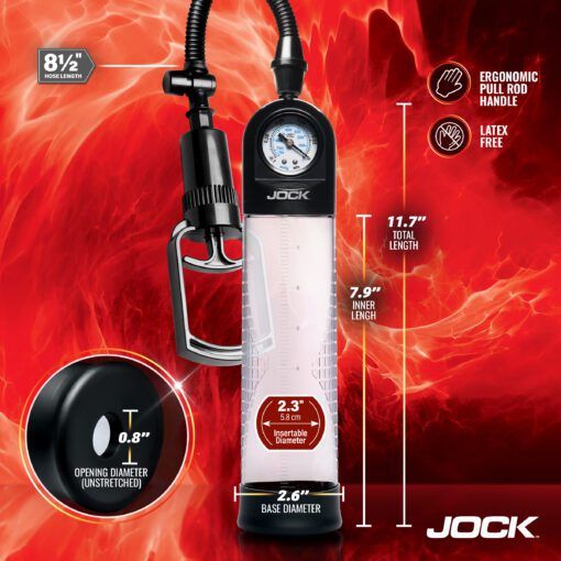 Pump Up Gauge Penis Pump with Pull Handle - Image 4