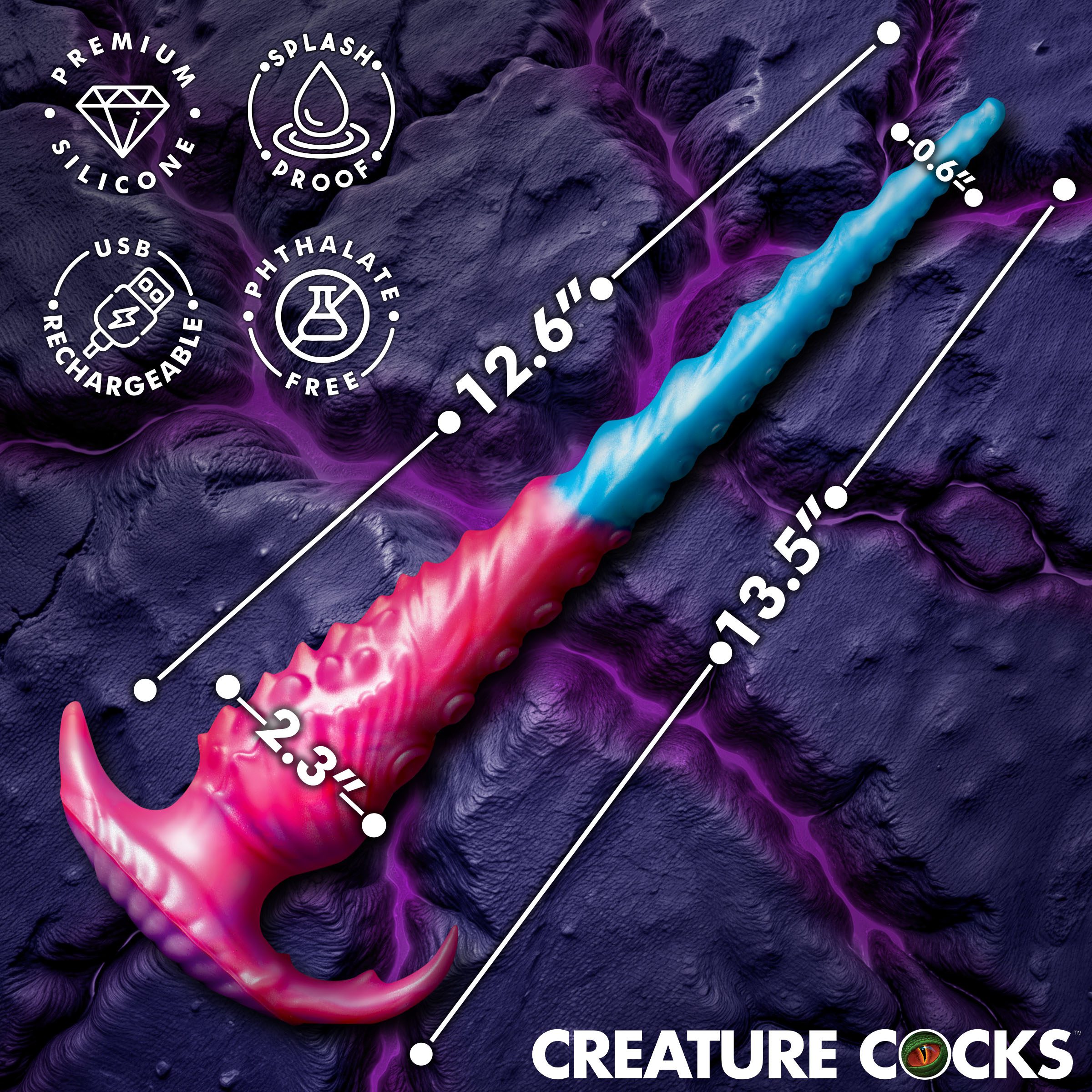 Vibropus Vibrating Silicone Dildo - Image 4