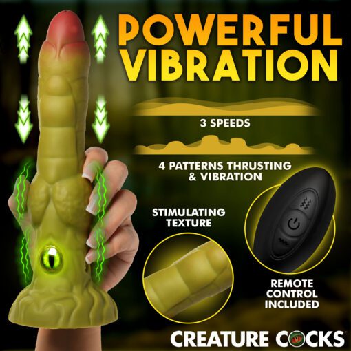 Eyegor Thrusting and Vibrating Silicone Dildo - Image 2