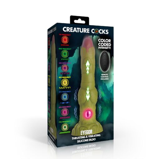 Eyegor Thrusting and Vibrating Silicone Dildo - Image 8