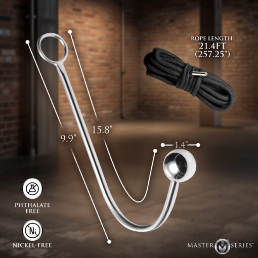 New Roped Anal Hook with Rope - Image 4