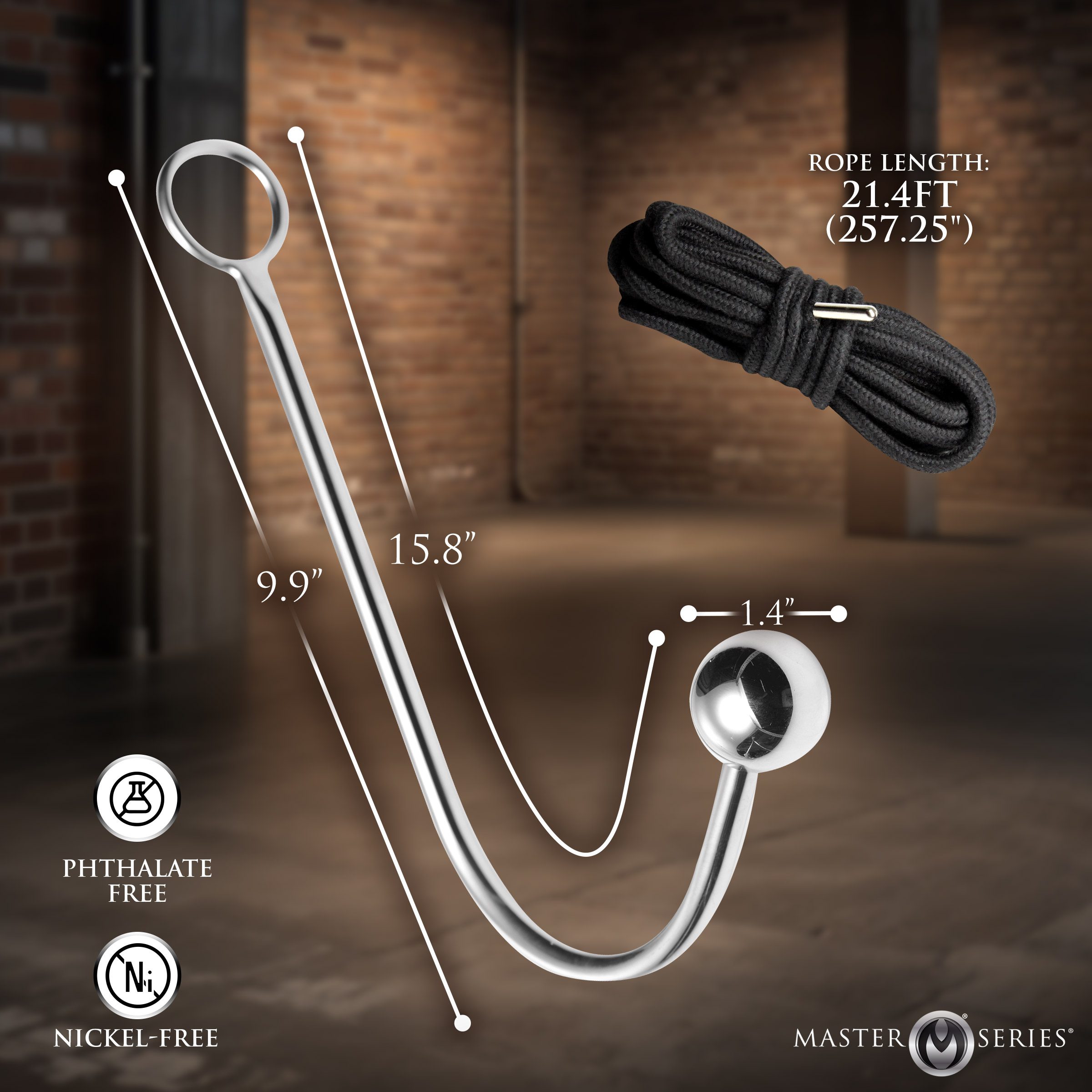 New Roped Anal Hook with Rope - Image 4