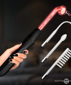 Elektrawand Rechargeable Violet Wand with Attachments - Black