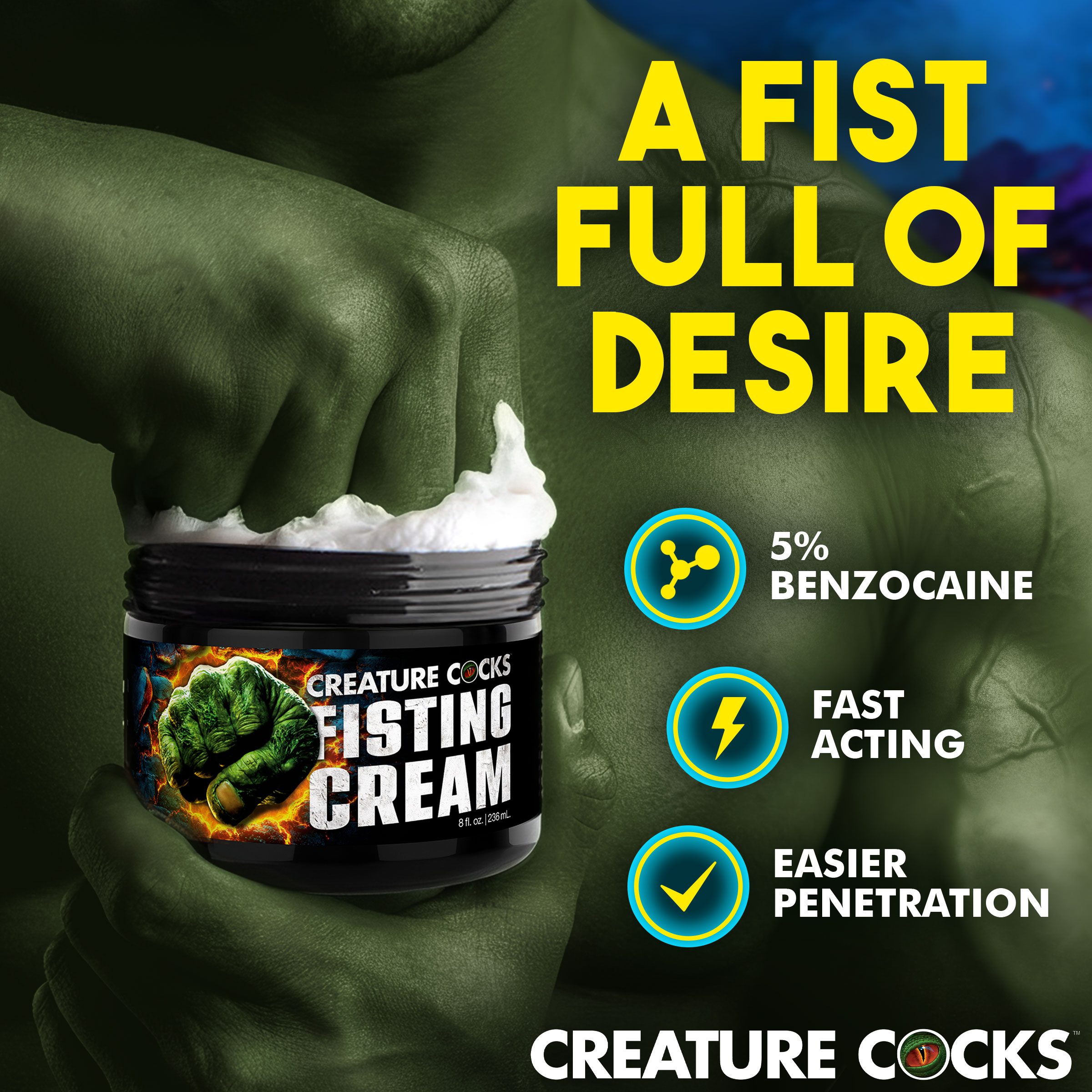 Creature Cocks Fisting Cream 8oz - Image 2