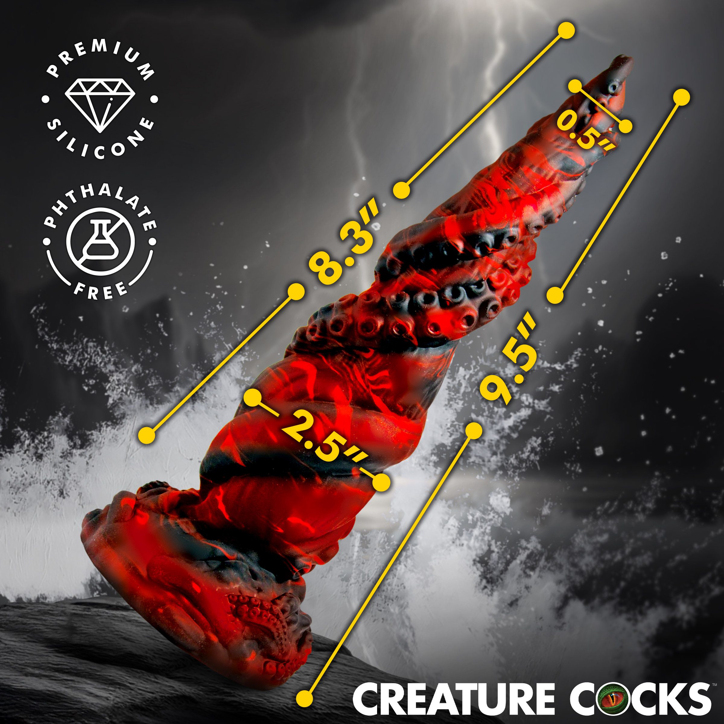 Kraken Spawn Tentacle Silicone Dildo - Image 4
