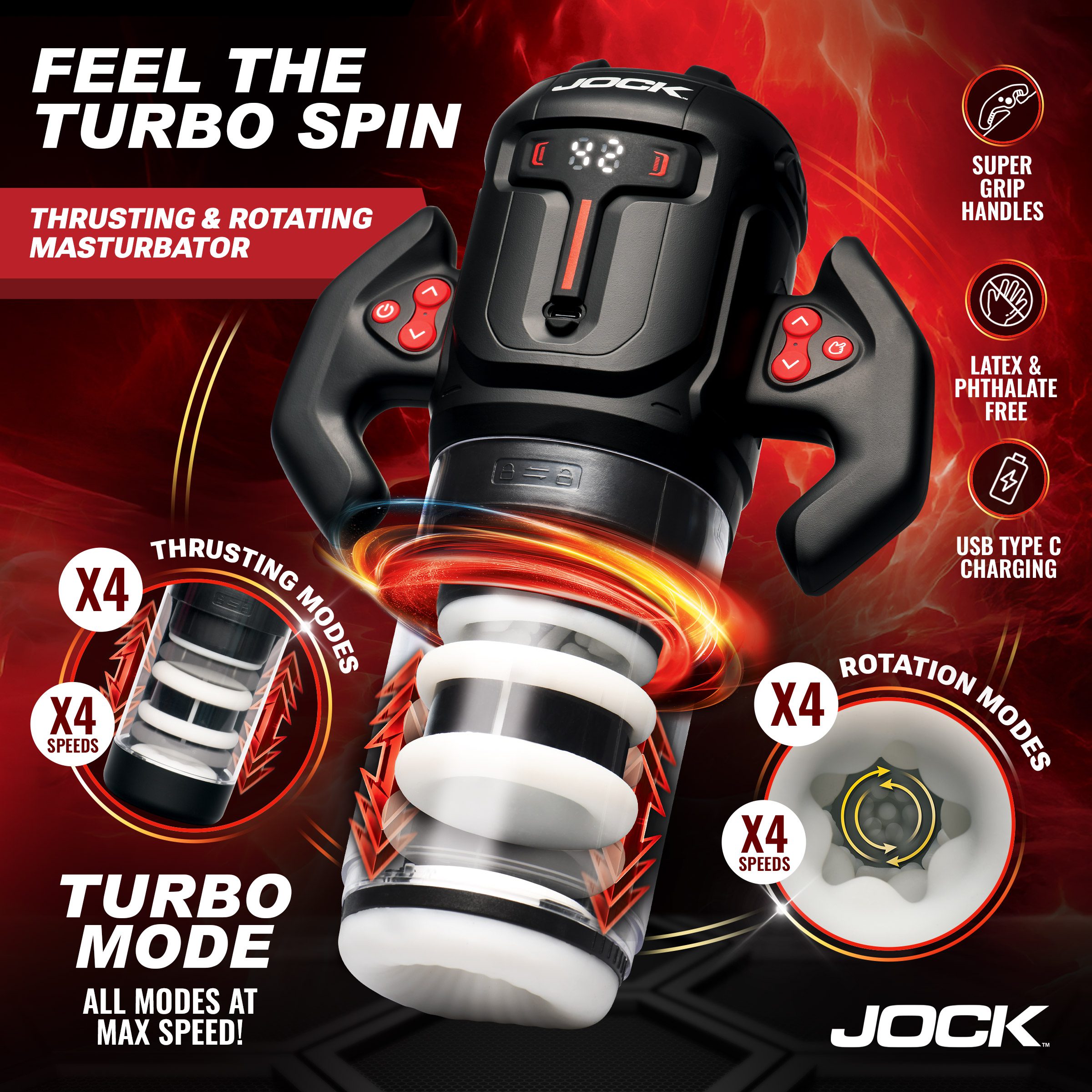 Turbo Spin Thrusting & Rotating Masturbator - Image 2