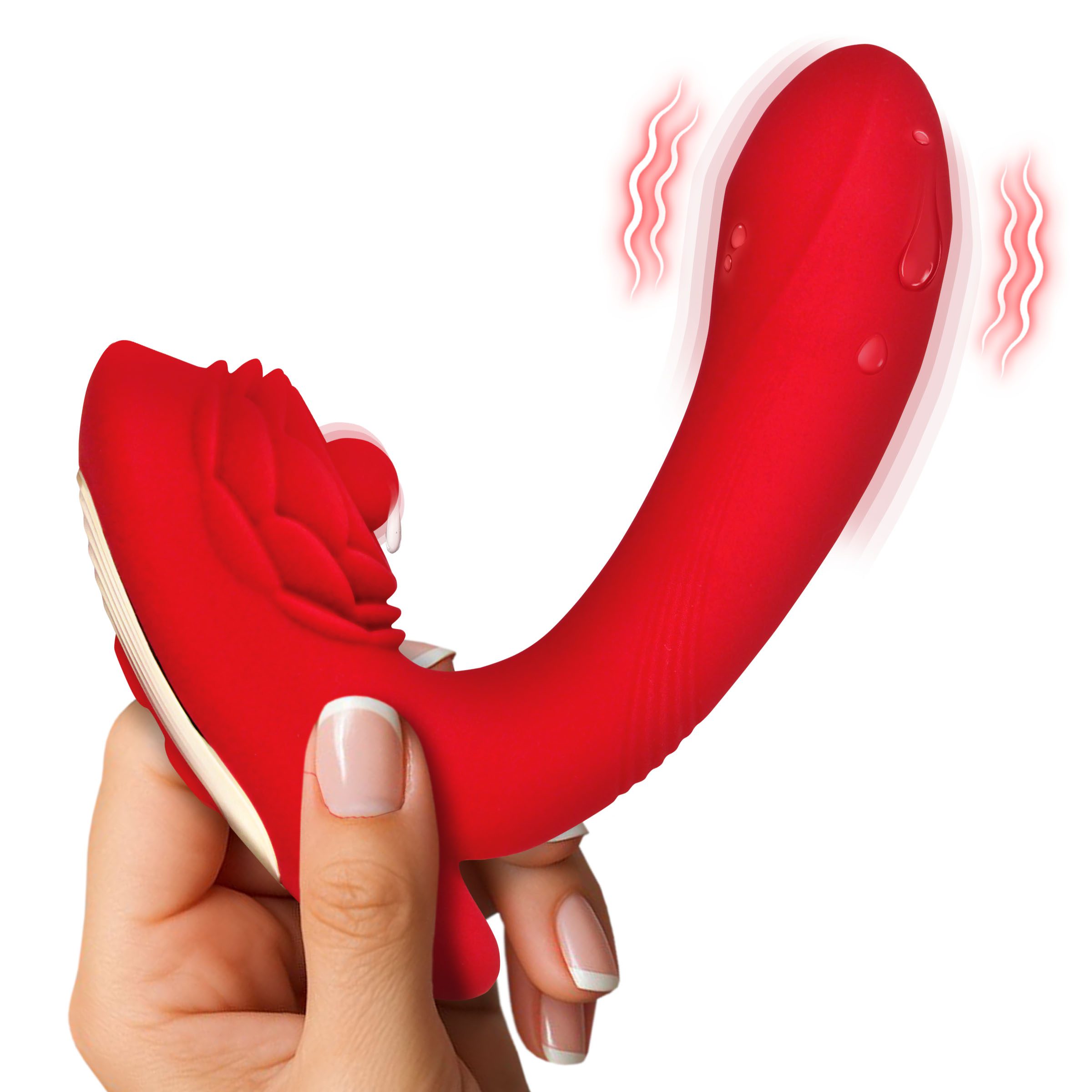 Petal Twirl Clit Massaging Silicone Vibrator - Image 6