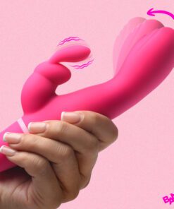 Come Hither Silicone Rabbit Vibrator - Pink