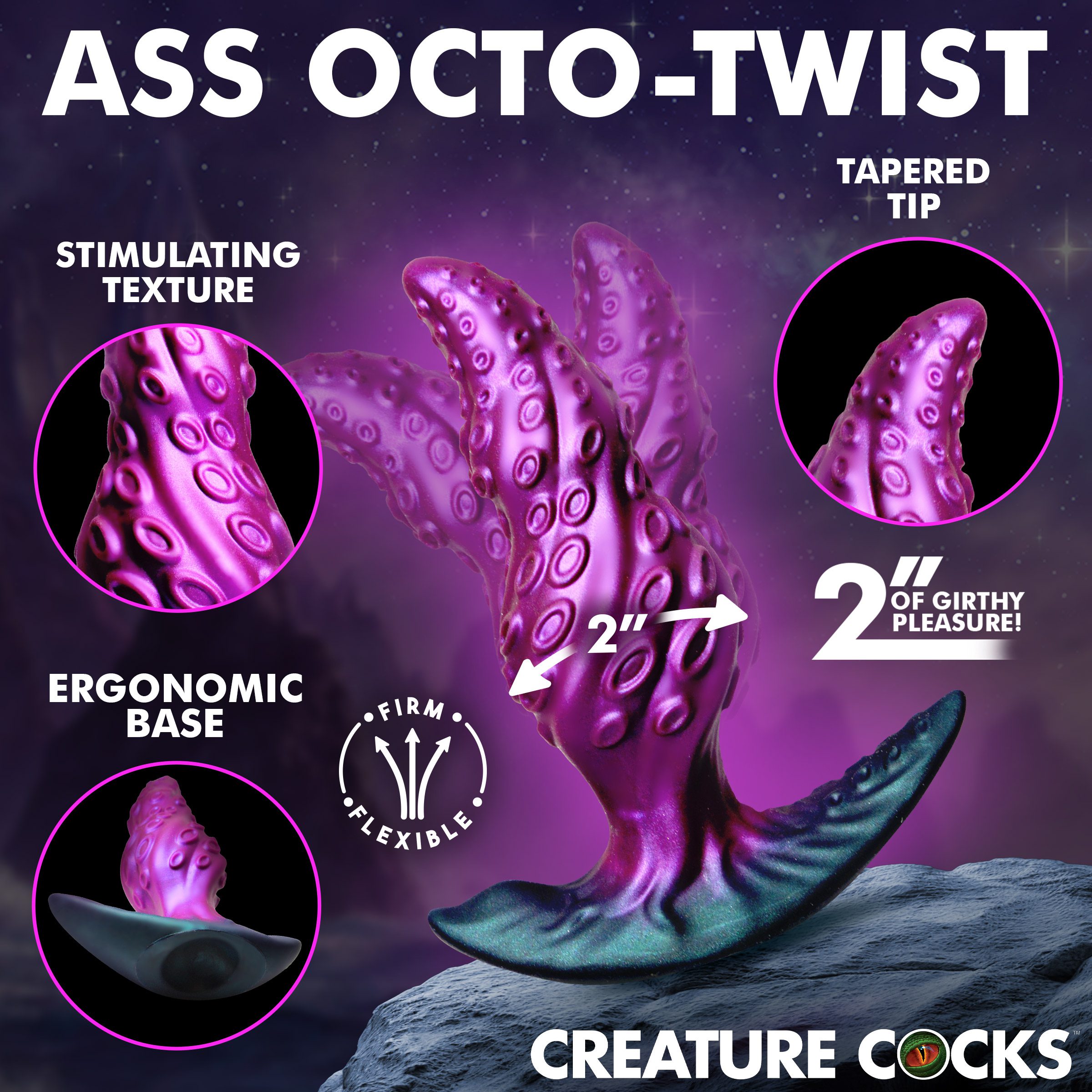 Octo-Twist Silicone Anal Plug - Image 3