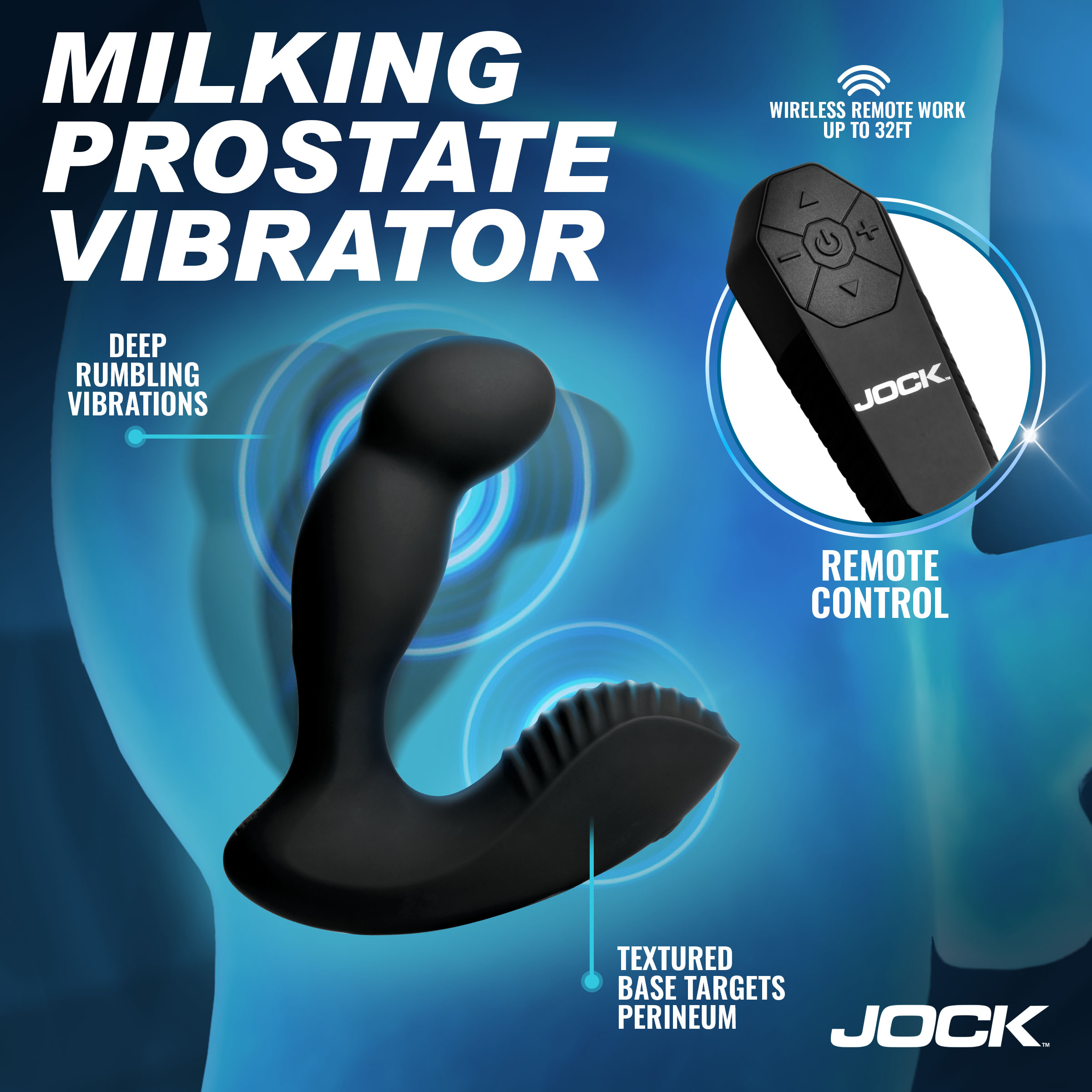 P-Force Milking Silicone Prostate Vibrator w/ Remote - Image 3