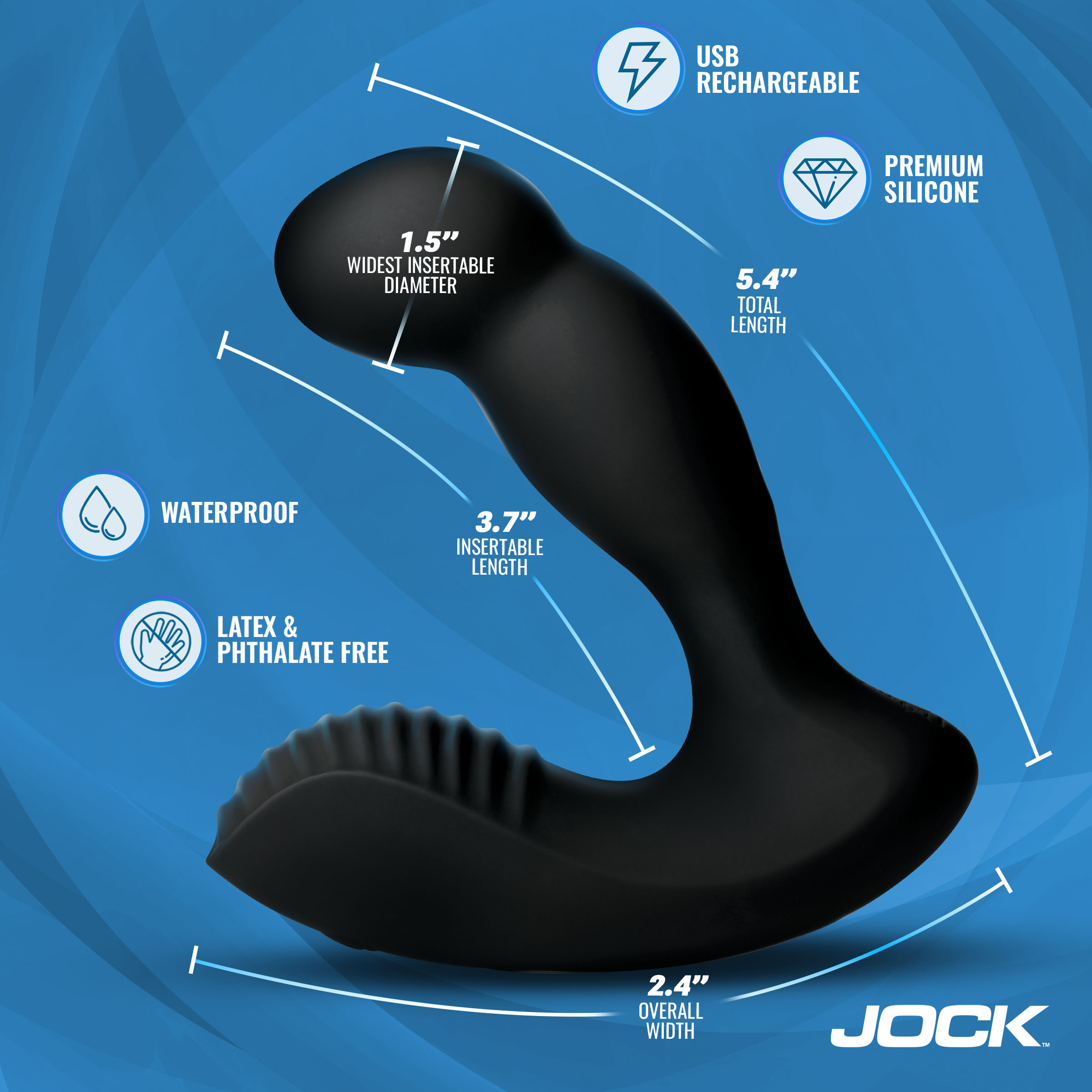 P-Force Milking Silicone Prostate Vibrator w/ Remote - Image 4