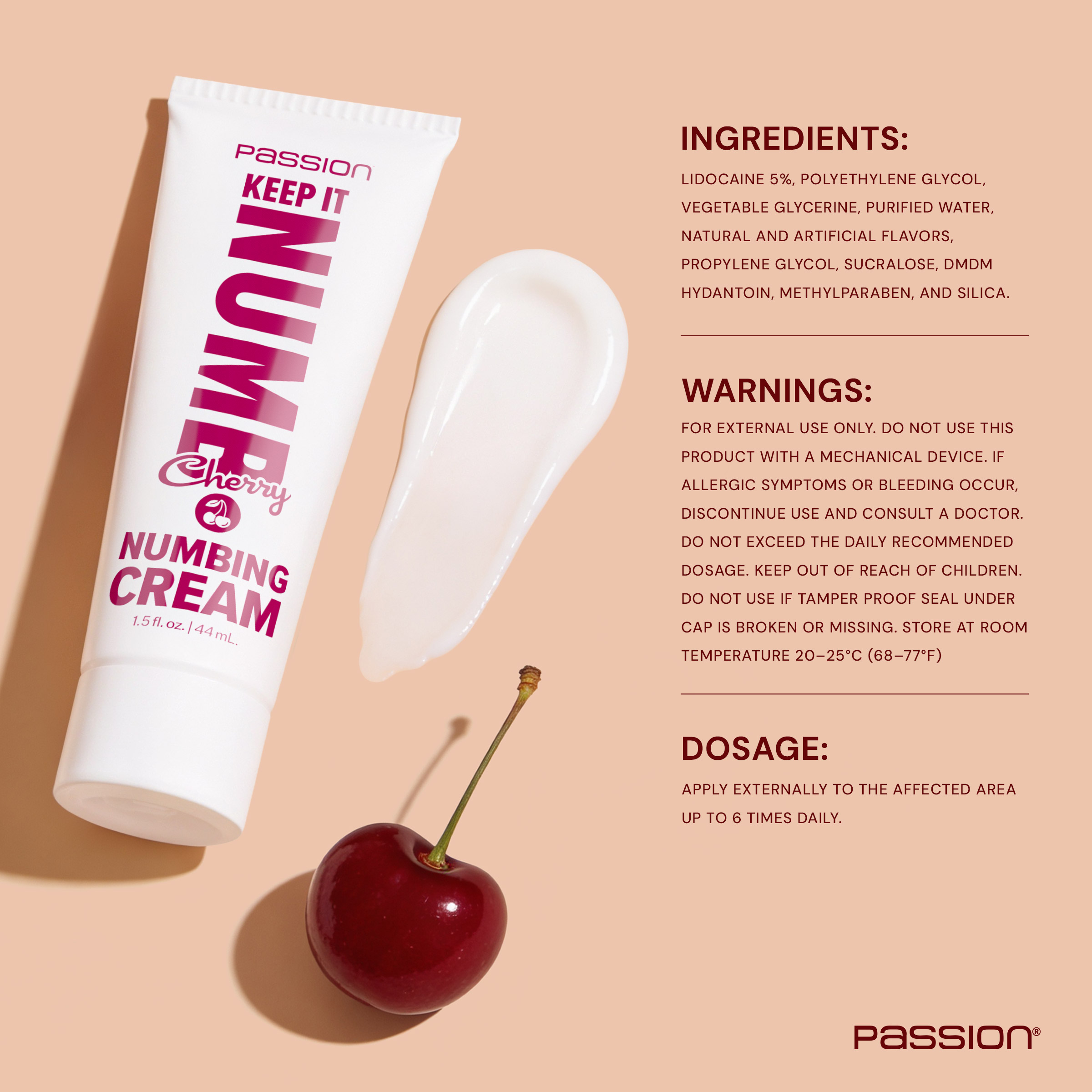 Keep It Numb Numbing Cream 1.5oz - Cherry - Image 4