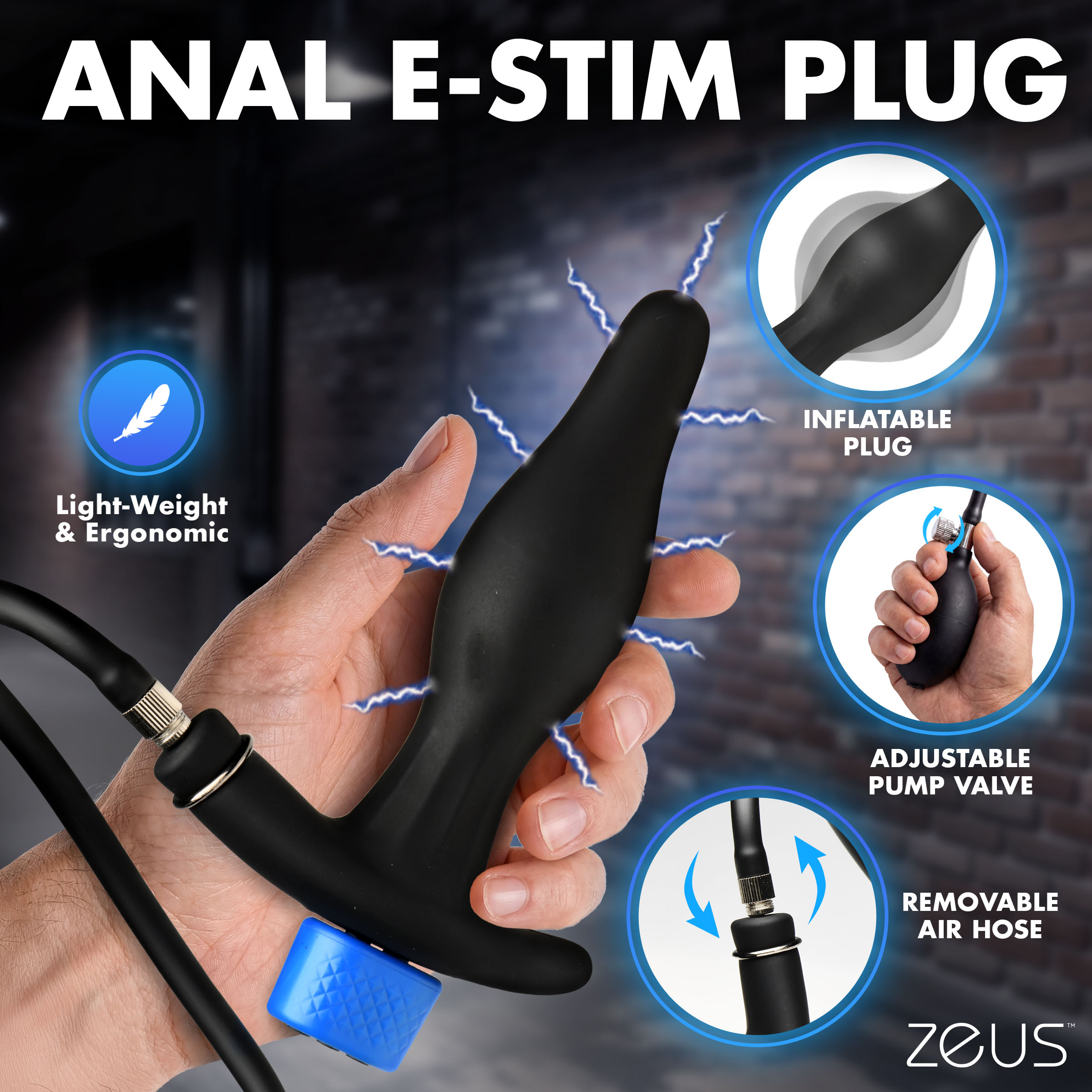 Inflatable Anal Plug & Urethral Sound E-Stim Kit - Image 3